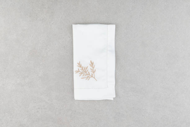 istock Napkin, natural burlap, placemat, table mat, Background 1770878585