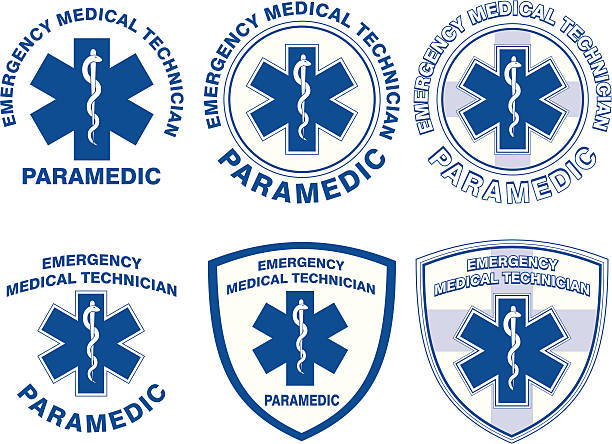 emt 구급대원 디스트리토 디자인 - emergency services occupation stock illustrations