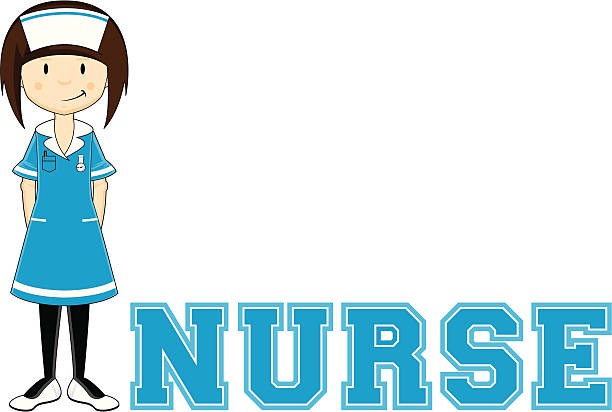 ilustrações de stock, clip art, desenhos animados e ícones de enfermeira aprender a ler ilustração - characters pen shoe vector