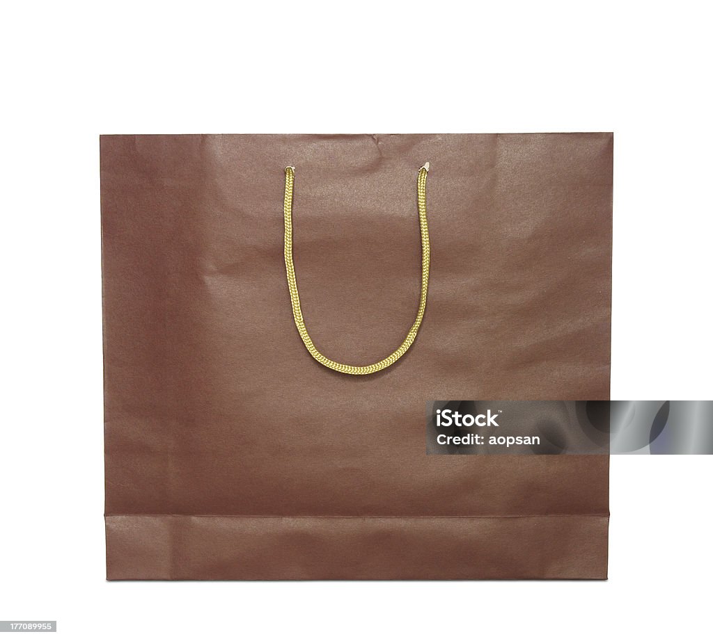 Papel rojo bolsa de la compra - Foto de stock de Arrugado libre de derechos