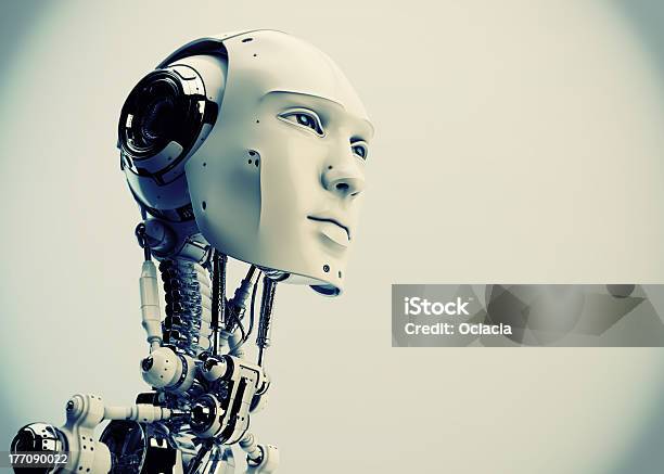 Futuristic Man Stock Photo - Download Image Now - Cyborg, Adult, Adults Only