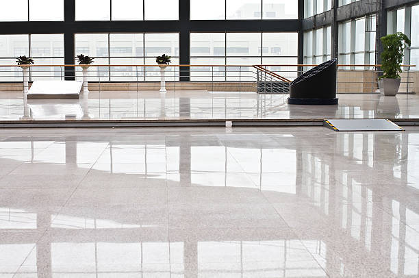 istock Interior space of entrance lobby in modern office building 177090301