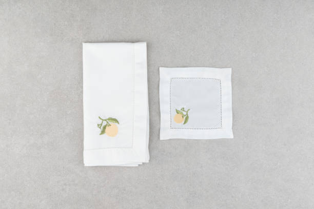 istock Napkin, natural burlap, placemat, table mat, Background 1770909952