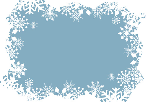 Vector Christmas background with snowflakes. Festive design for Christmas and New Year fashion prints.