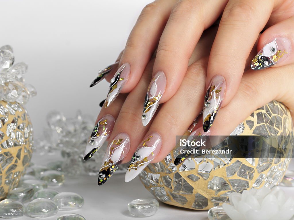 Studio de unhas - Foto de stock de Beleza royalty-free