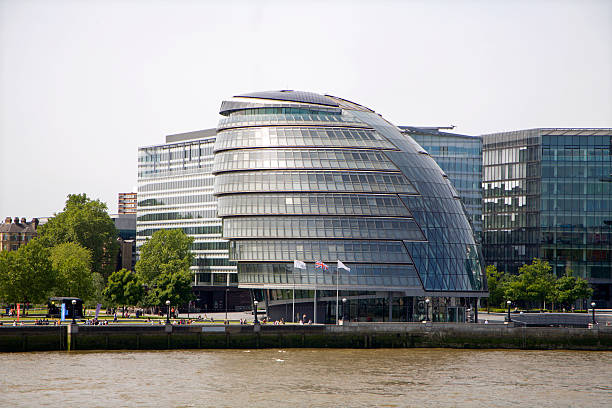 istock London - modern townhall on the riverside 177091992