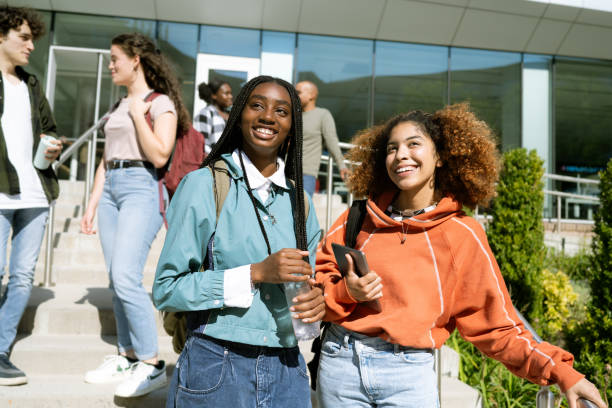 istock Friends hanging out in university campus 1770922670