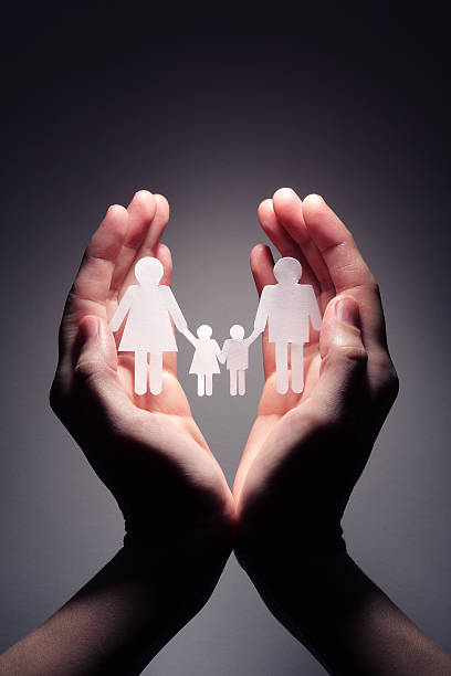 istock Family in palm concept 177092421