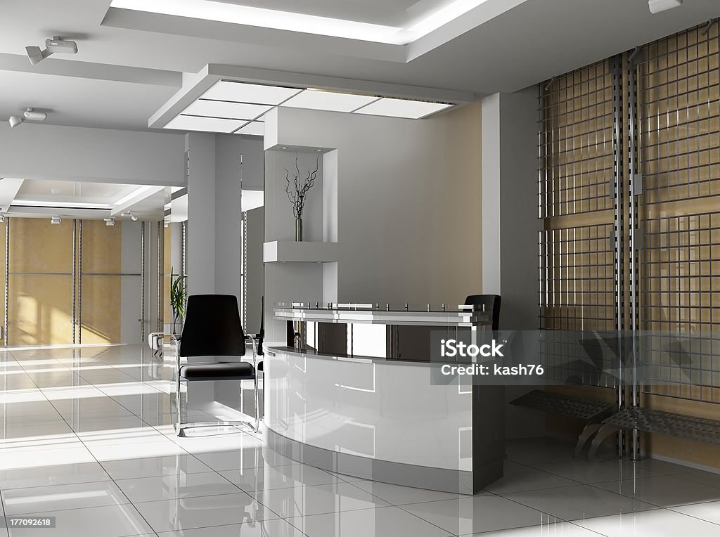 modern office Hall of office in agoy 3d image Business Stock Photo