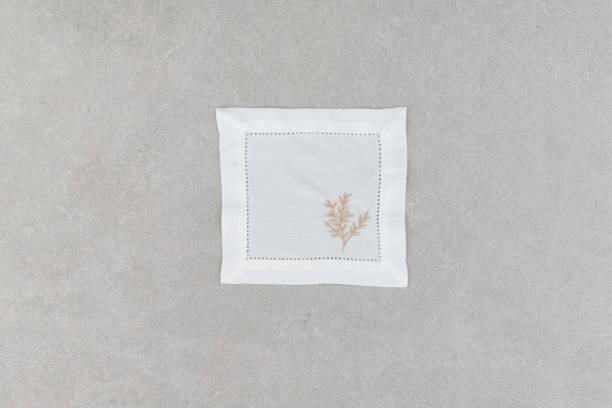 istock Napkin, natural burlap, placemat, table mat, Background 1770928080