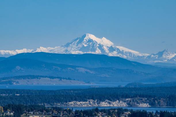 istock Scenic landscape featuring Mount Baker rising above Orcas Island 1770943388