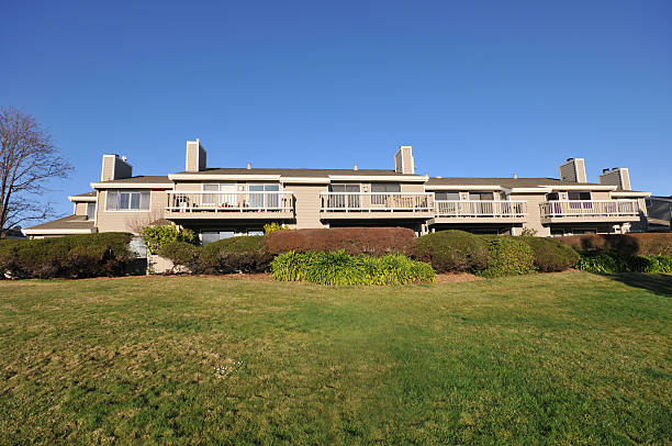 istock Condo next to a park with grass 177094967