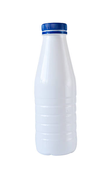 istock White bottle on gray background with clipping path 177094990