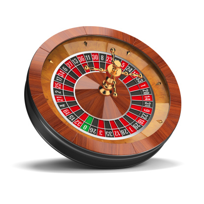 Roulette wheel. 3d image. Isolated white background.