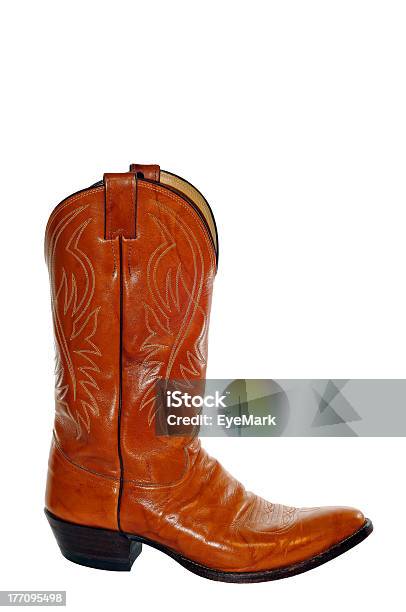 Bota De Cowboy - Fotografias de stock e mais imagens de Bota - Bota, Vaqueiro, Fundo Branco