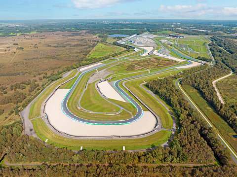 Aerial from the motor circuit in Assen the Netherlands