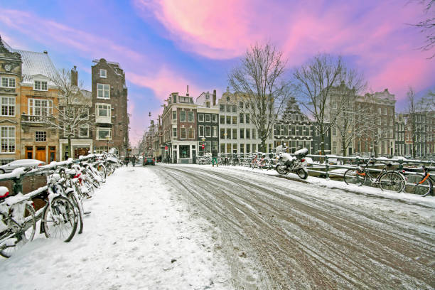 istock Amsterdam in winter in the Netherlands 1770961627