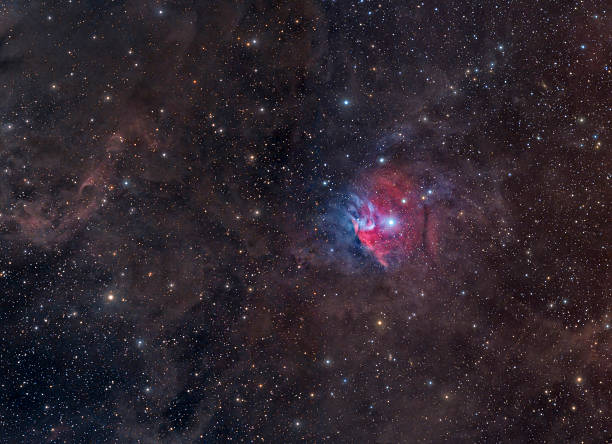 Colorful nebula in Orion stock photo