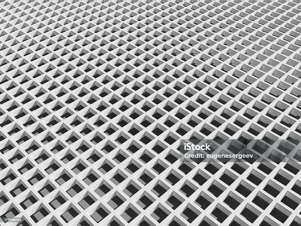 Cuadrados blancos cellular lattice - Foto de stock de Arquitectura libre de derechos