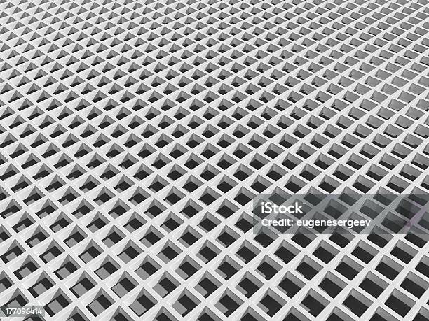 Cuadrados Blancos Cellular Lattice Foto de stock y más banco de imágenes de Arquitectura - Arquitectura, Blanco y negro, Cuadrado - Forma bidimensional