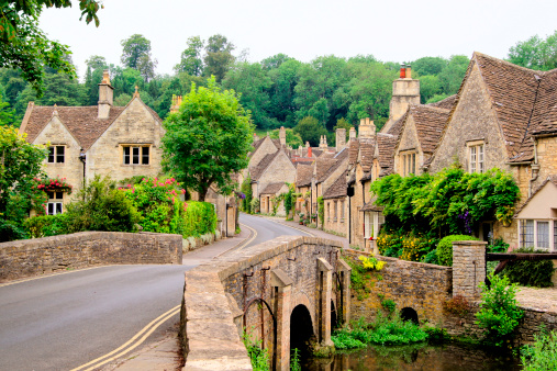 Picturesque Cotswold village of Castle Combe, England