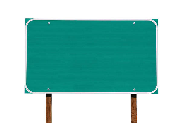 istock Big Blank Green Highway Sign Isolated 177096823