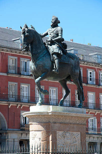 Statue of Felipe III stock photo