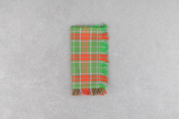 istock Napkin, natural burlap, placemat, table mat, Background 1770980921