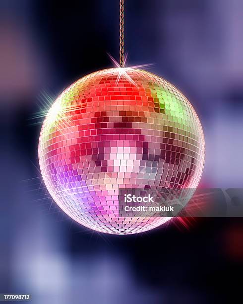 Disco Ball With Highlights And Out Of Focus Background Stock Photo - Download Image Now