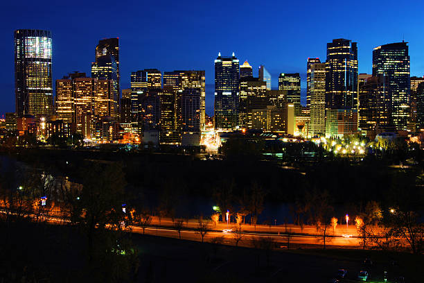 istock Cityscape of Calgary at night 177099577