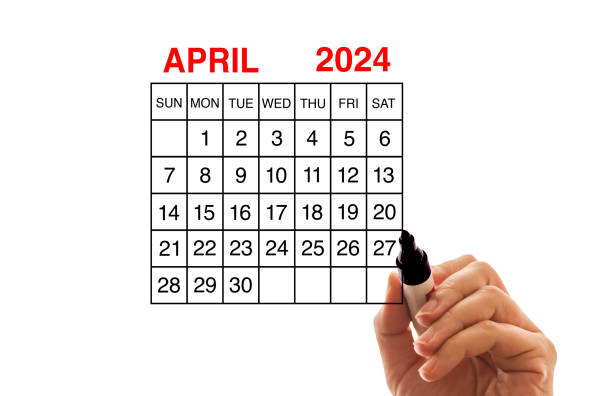 istock 2024 calendar April on white background 1770997091
