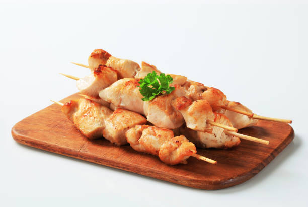 istock Chicken skewers 177099760