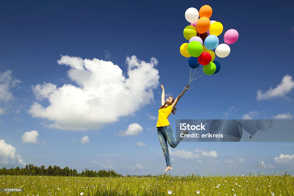 Flying con globos - Foto de stock de Globo aerostático libre de derechos