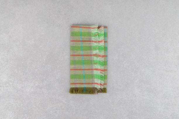 istock Napkin, natural burlap, placemat, table mat, Background 1771001656