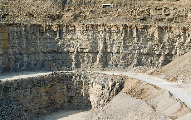 istock stone pit walls in sunny ambiance 177100745