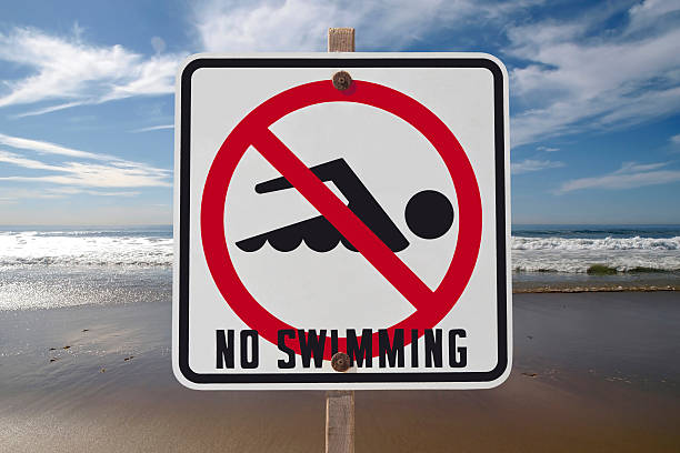 istock No Swimming Ocean Sign 177101611