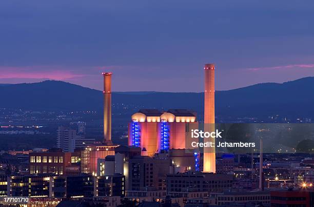 Estação De Energia Na Alemanha - Fotografias de stock e mais imagens de Eletricidade - Eletricidade, Frankfurt, Alemanha