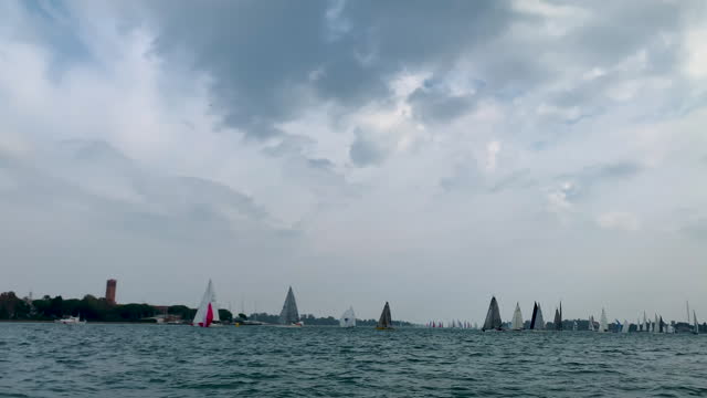 Sailing race in Venice, Italy