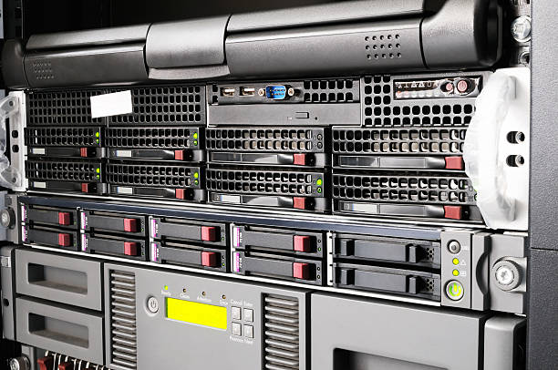 랙 �서버 - network server computer tower rack 뉴스 사진 이미지