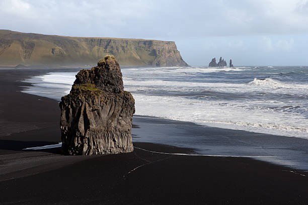 Vik shoreline, Iceland stock photo