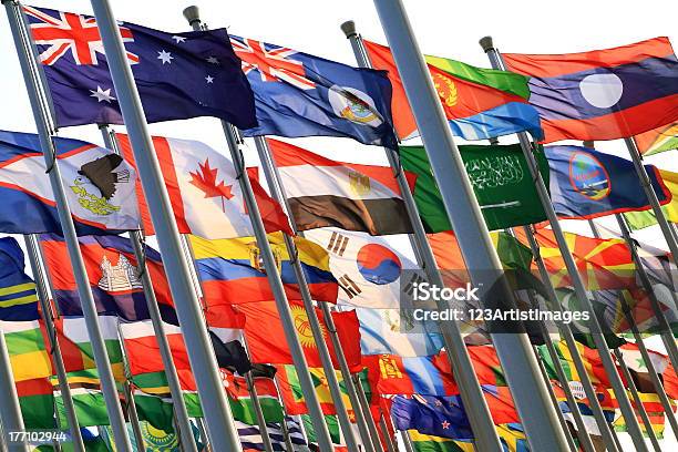 Banderas De Estados Unidos Foto de stock y más banco de imágenes de Naciones Unidas - Naciones Unidas, Bandera, Imperio Británico