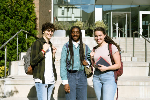 istock Friends portrait in University campus 1771030680