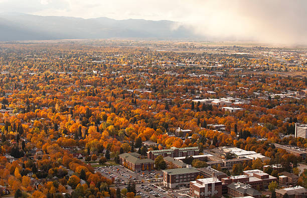 Missoula, Montana no outono - fotografia de stock