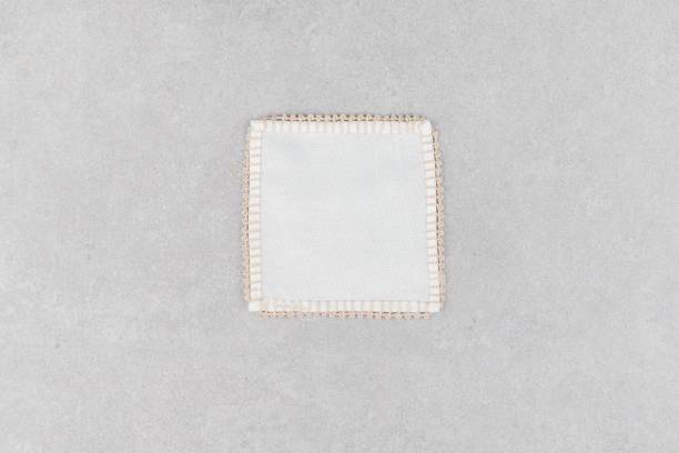 istock Napkin, natural burlap, placemat, table mat, Background 1771036117