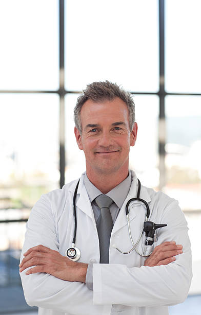 istock Portrait of a hansdome doctor standing 177103814