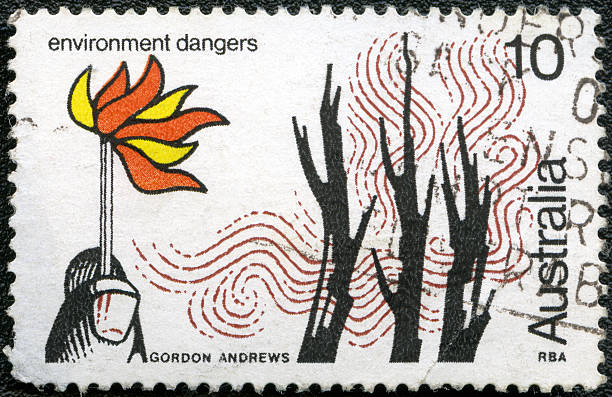 istock Postage stamp AUSTRALIA 1975 Environmental Dangers 177103941