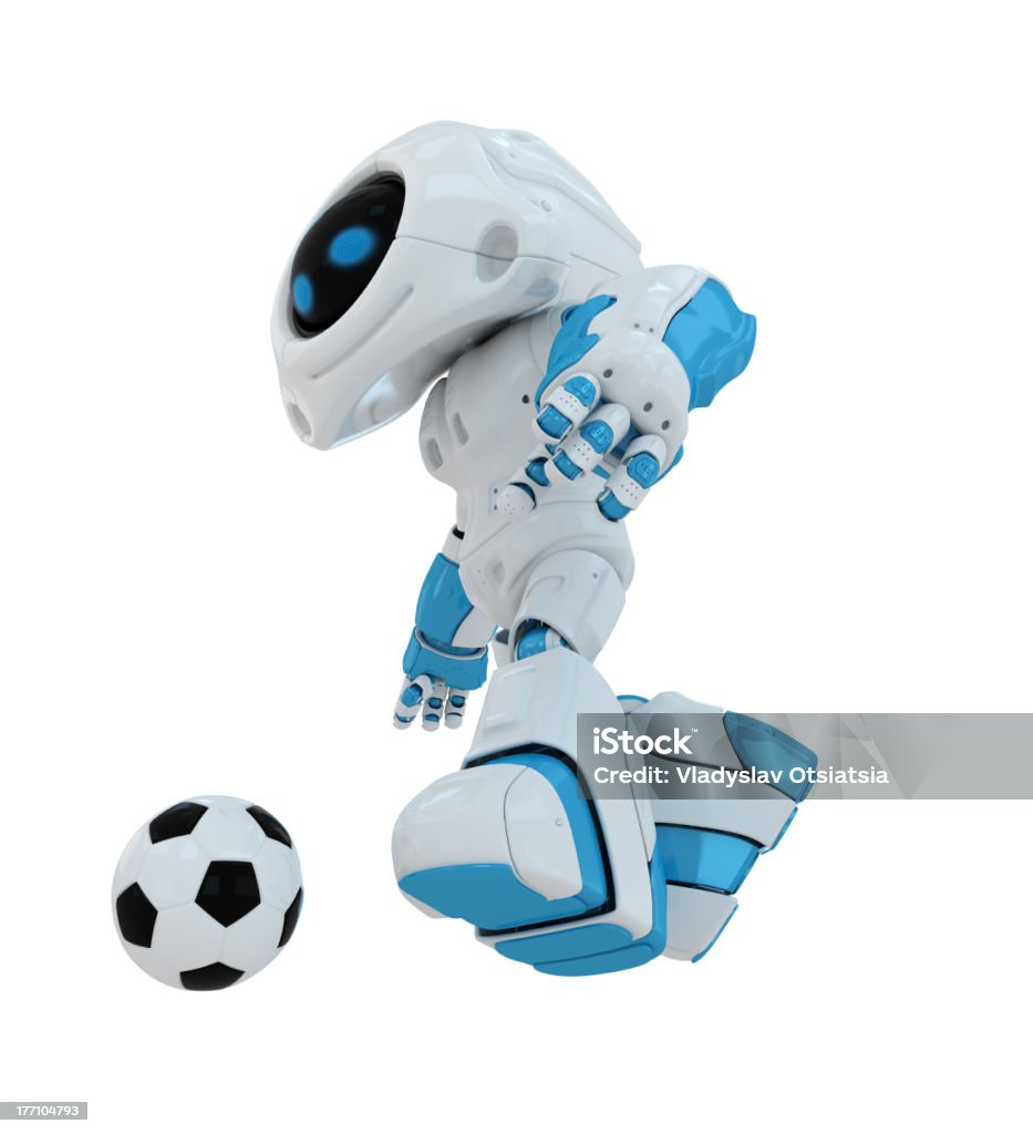 Mignon robot en-cas légers le ballon - Photo de 2012 libre de droits