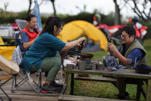 istock Cooking breakfast in the mountains camping division 1771053378