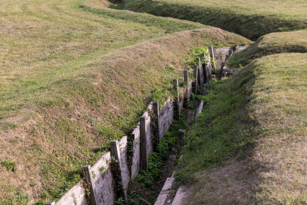 istock an old abandoned military trench used for defensive actions 1771053501