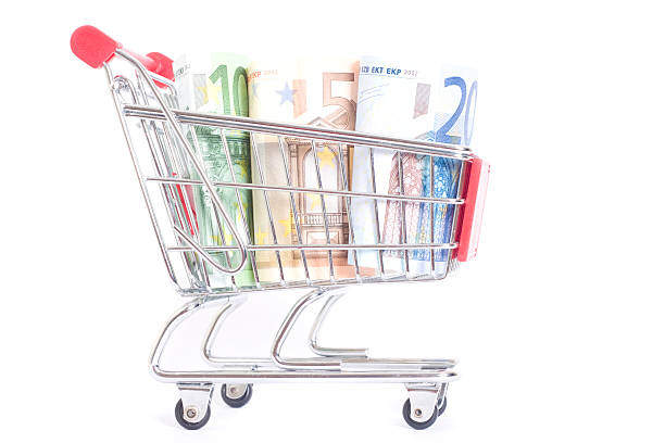 istock shopping cart with euros 177106395